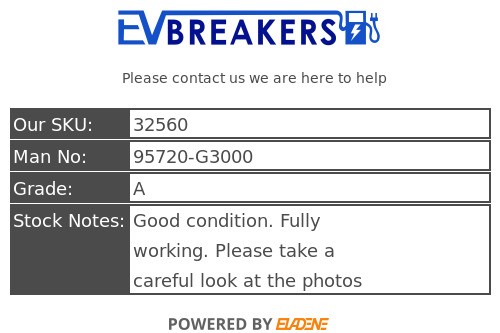 HYUNDAI KONA EV FRONT PARKING SENSOR PDC GREY 2018-2023 95720-G3000 - Picture 7 of 11