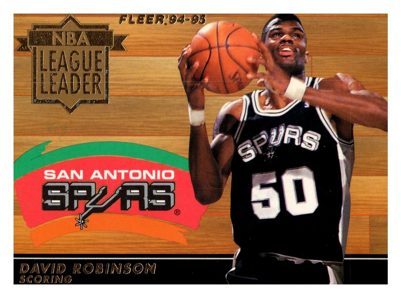 1994-95 Fleer - League Leader David Robinson #6 San Antiono Spurs NBA Legend MVP