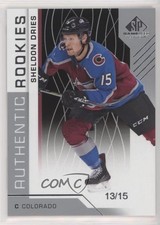 2018-19 Upper Deck SP Game Used Authentic Rookies 13/15 Sheldon Dries #191 7ez