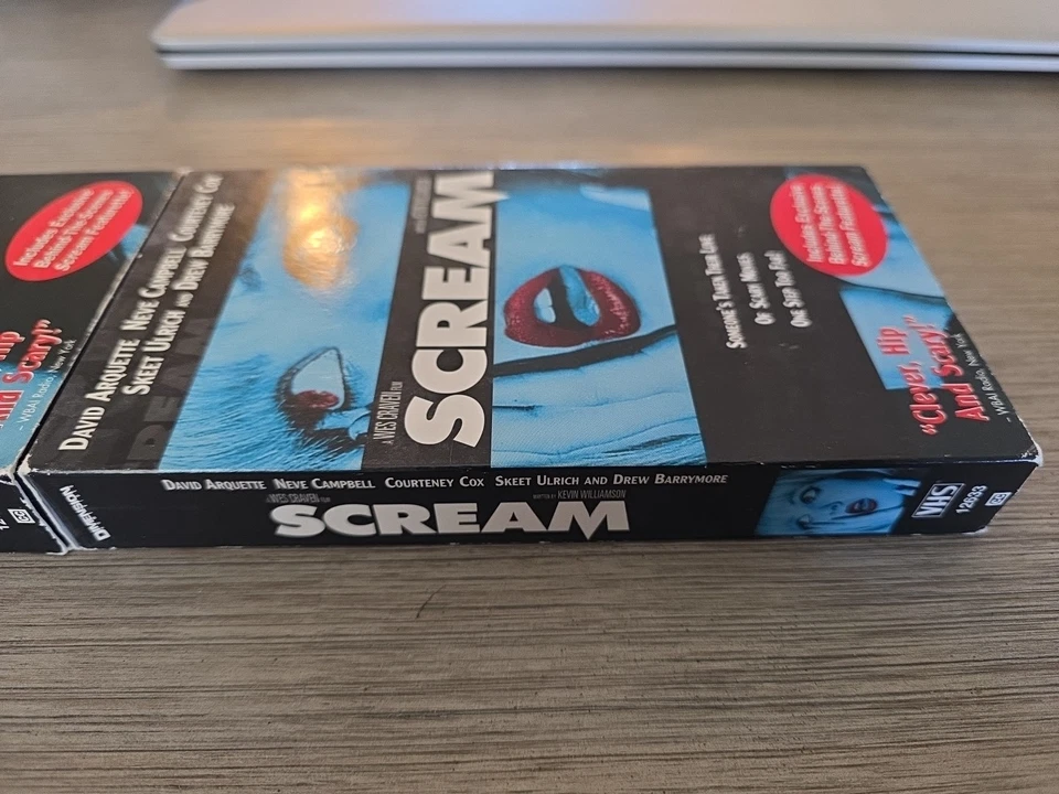 Scream (VHS, 1997) Blue Variant Neve Campbell Sleeve Rare. - Image 4 of 4