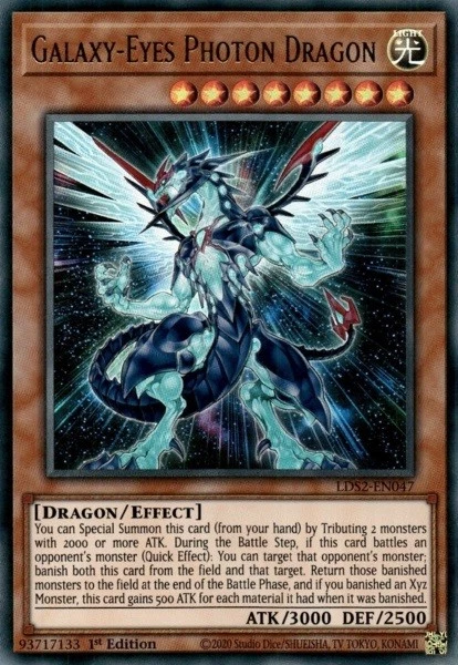 1 x Galaxy-Eyes Photon Dragon - LDS2-EN047 - Ultra Rare - 1st