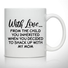 DU VINO Novelty Coffee Mug for Stepdad- The Child 11 Ounces, Inherited