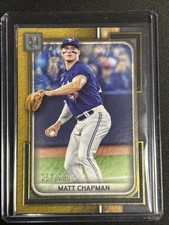 🔥Matt Chapman 2023 Topps Museum Collection #98 Gold 057/299 Blue Jays