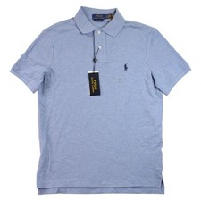 Polo Ralph Lauren Polo Shirt Mens S Blue Classic Fit Pique Short Sleeve 110 NEW