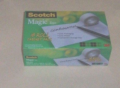CHARITY FUNDRAISER! NEW SCOTCH cabinet pack 18 rolls of tape