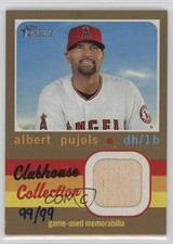 2020 Topps Heritage Clubhouse Collection Relics Gold 99/99 Albert Pujols 1q2
