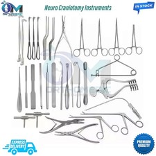 Neuro Craniotomy Instruments Set Comprehensive Neurosurgery Tools 32 Pieces