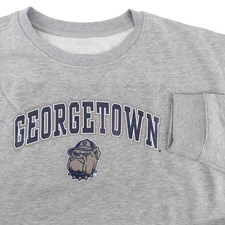 Georgetown Hoyas Fanatics Spell Out Front Men's 5XL Gray Crewneck Sweatshirt
