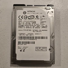 Hitachi Laptop HDD 100GB Model: HTS721010G9SA00 P/N: 0A26568 2.5" SATA 7200RPM -