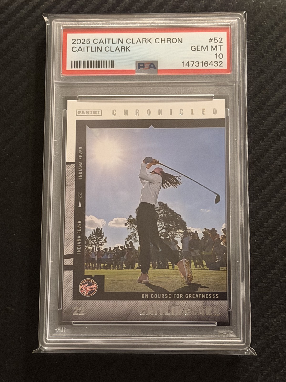 2025 Caitlin Clark Chronicled - On Course For Greatness Caitlin Clark #52 PSA 10