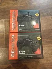 Retro-Bit Official Sega Genesis BIG6 Controller 6-Button Pad for Sega Genesis