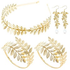 5 Pieces Greek Goddess Costume Accessories Set, 1 Piece Golden normal, gold
