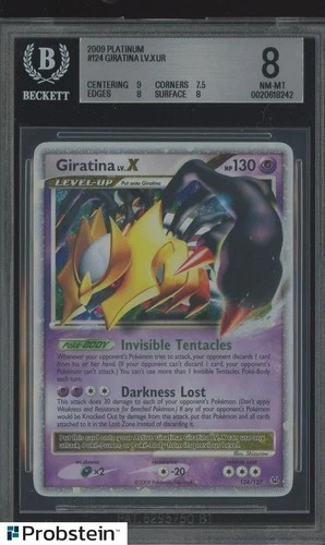 2009 Pokemon Platinum #124 Giratina LV.X Ultra Rare BGS 8 NM-MT
