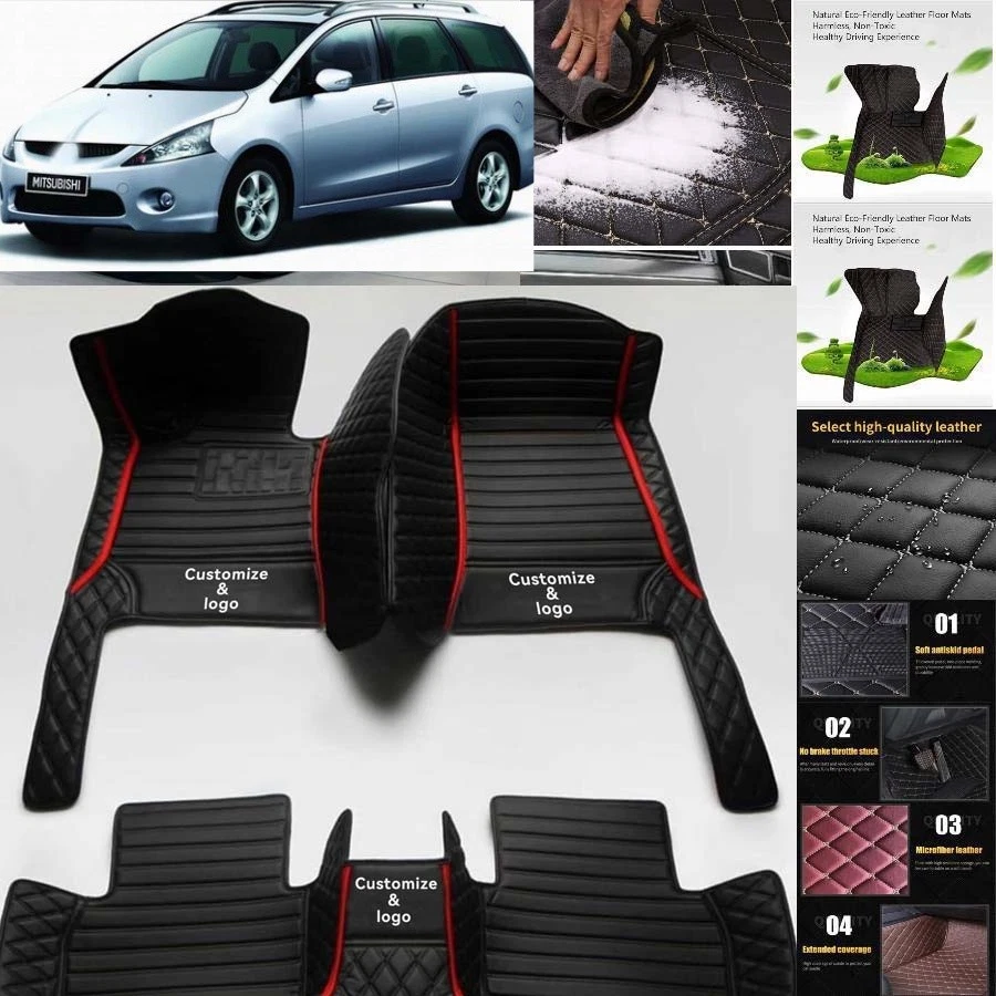 For Mitsubishi Grandis Car Floor Mats Custom Waterproof Auto Liners Carpets - Image 4 of 4