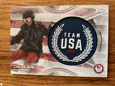 2018 Topps Olympics Memorabilia Chloe Kim #/50 