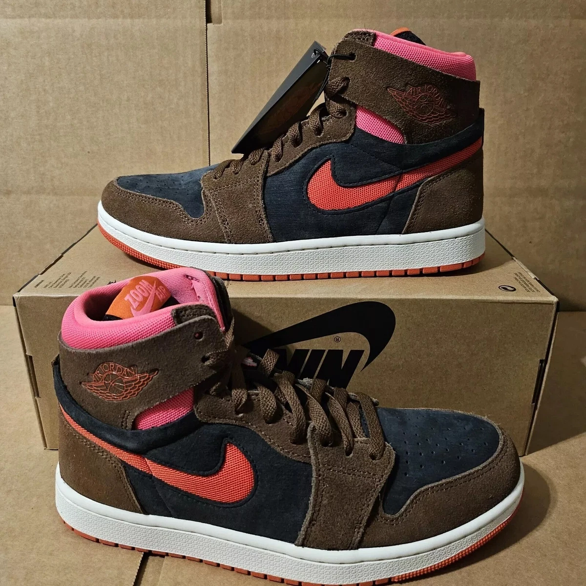 nike women's air jordan 1 high zoom 箱付き Jordan 1 Zoom CMFT 2 High Pink W for sale | eBay UK
