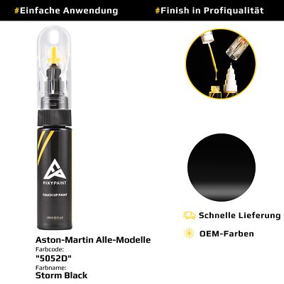 Lackstift für Aston Martin Alle Modelle Code: 5052D Storm Black