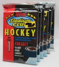 1993 Stadium Club Hockey Packs Series 1 FIRST DAY ISSUES LOT OF 7 PACKS