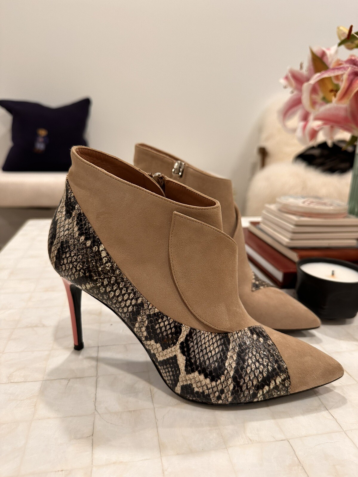 Pollini Suede Ankle boots - image 1