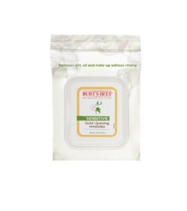 burt's bees sensitive facial cleansing towelettes with cotton extract