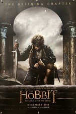 THE HOBBIT: THE BATTLE OF THE FIVE ARMIES Original One Sheet Movie Poster - 2014 THE HOBBIT: THE BATTLE OF THE FIVE ARMIES Original One Sheet Movie Poster - 2014