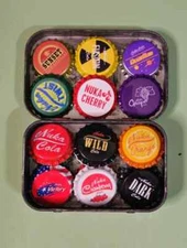 Fallout Nuka Cola Bottle Cap Stash Tin Bundle Of 18 *Unofficial, Handmade*