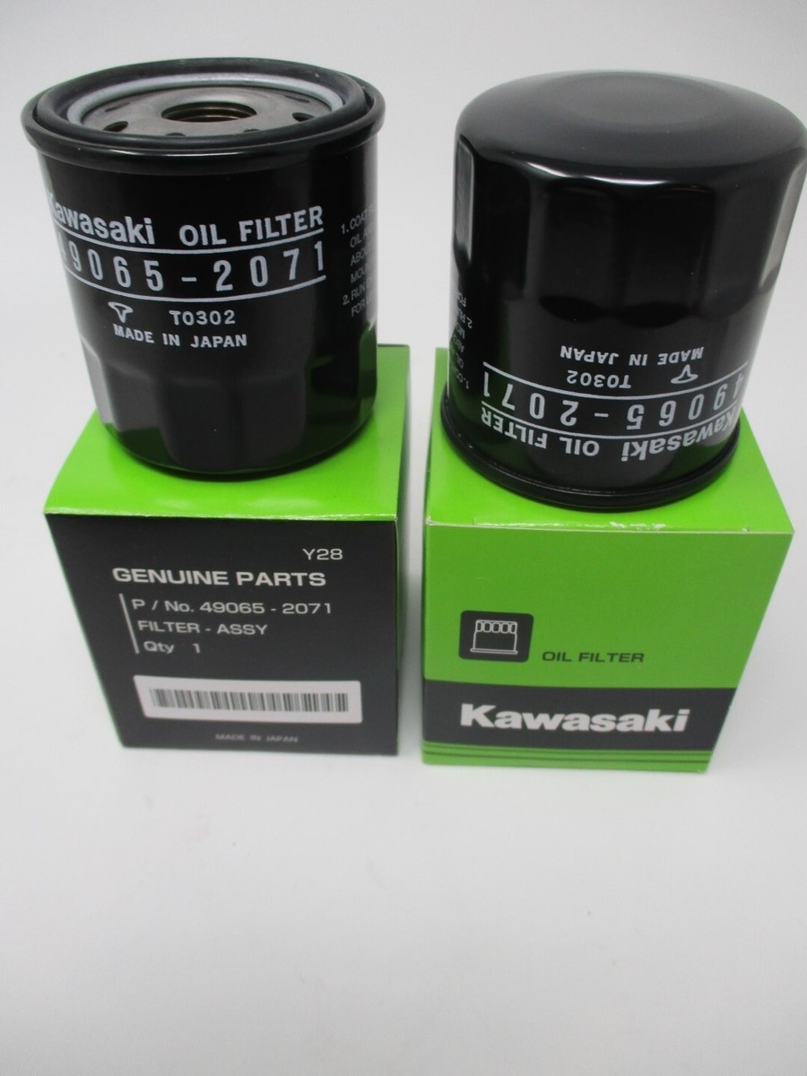 2 Genuine Kawasaki 49065-2071 Oil Filter FD731D FD750D FD791D