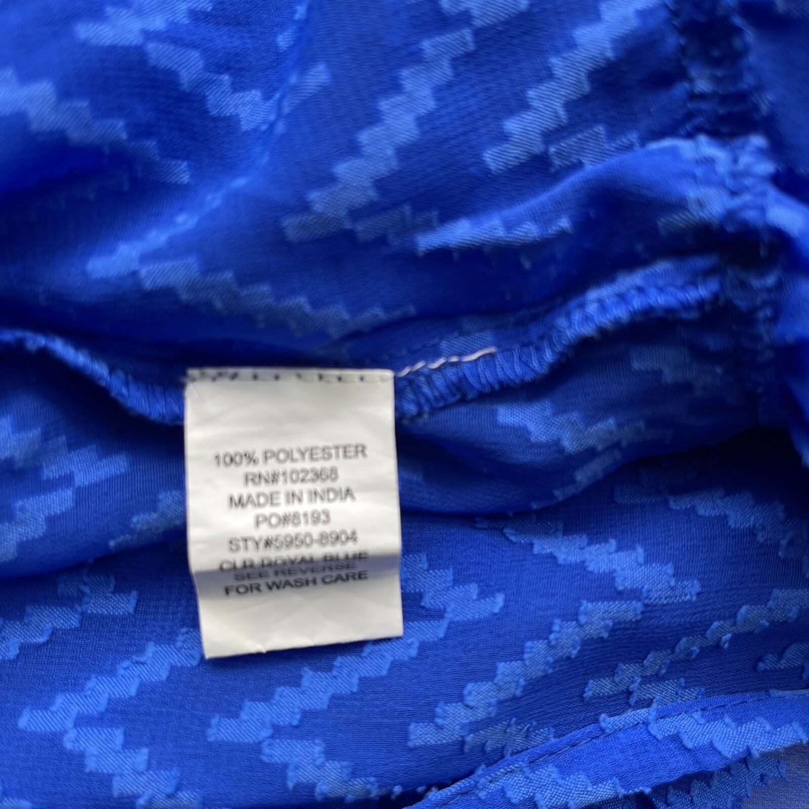 CLUB Z COLLECTION COVERUP SHEER Herringbone Blue Size M eBay