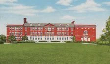 Thomas Edison Junior High School in Marion Ohio Linen Vintage Post Card