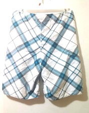 Mossimo Supply Co Swimwear Board Shorts Mens 32 Mesh Blue Plaid Pocket
