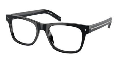 New Prada Reading Glasses VPR A13 16K-1O1 54-19 150 Large Black Frames Readers