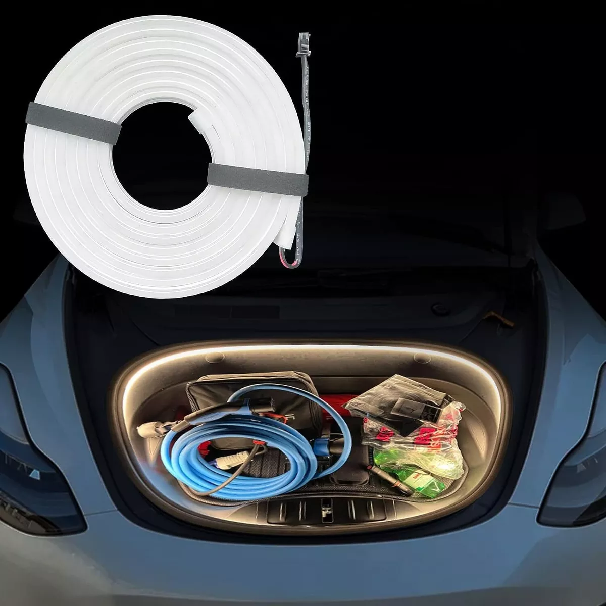 Waterproof Car Front Trunk Light Bar LED for Tesla Model 3 Y White