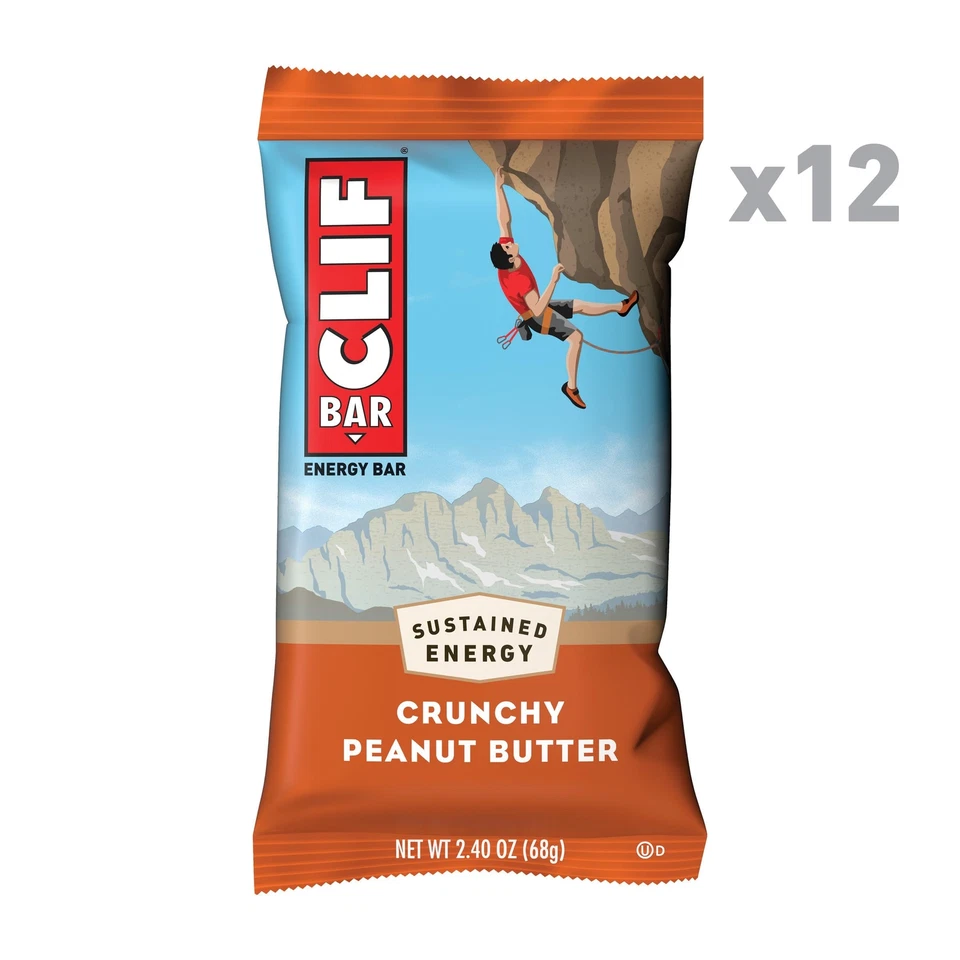 CLIF BAR - Crunchy 花生酱 - 由有机燕麦制成 - 11 克蛋白质 - — 第 2/4 张图片