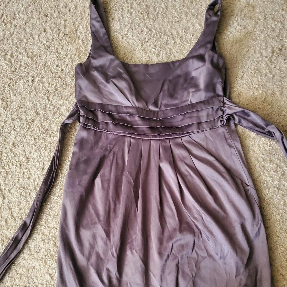 Wishes Wishes Wishes Vtg Grey Cocktail Babydoll Dress Size 7 Gently Used Y2K - Image 2 of 4