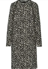 Proenza Schouler Boucle Long Coat Monochrome Black White 4us S M Uk £2200