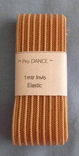 Pointe Shoe Ballet Dance Wide Invisible Covert Elastic 1 metre x 30mm Nude NEW