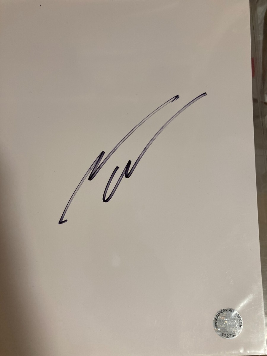 Spider Man / Hacksaw Ridge ANDREW GARFIELD Signed Paper. with COA