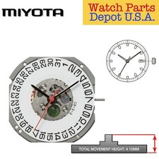 Original Miyota 1S13, 11 1/2 Ligne, 3 Hands, Date 3 or 6, Japan Quartz Movement
