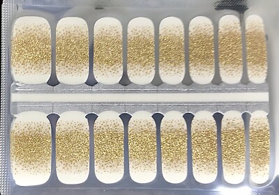 Color Nail Polish Strips,16ct. Gold Mist Tips READ DESCRIPTION BELOW