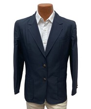 New Women's Executive Apparel Navy Blue Blazer Brass Buttons USA Made Size 8