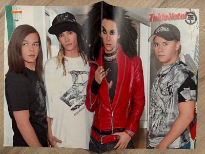 Tokio Hotel - Chiara - Miley Cyrus Stripe Popcorn Poster DIN A3