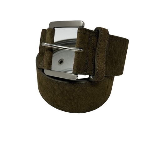 Via Spiga Reptile Textured Tan Belt with Gold Buckle Via Spiga | Accessories | Via Spiga Gold Textured Belt  main image 4