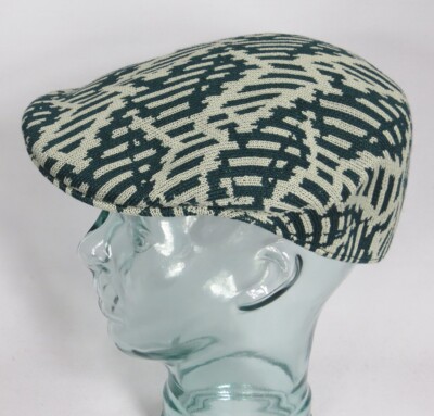 KANGOL Falling Scales 504 Flatcap Ivy Cap Schiebermütze Kappe Pine Nickel NEU