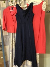 J. Taylor Sleeveless Navy Evening Party Cocktail formal Dress