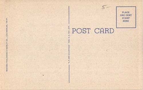 Postal de colección sin publicar Home of Mr. & Mrs. Jack Benny & Mary Livingstone - Imagen 2 de 2