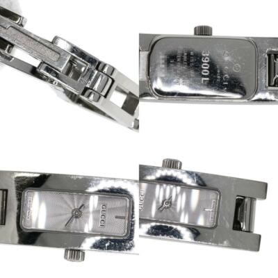 【電池新品】GUCCI 3900L GG シルバー スクエア レディース 電池新品】GUCCI 3900L GG シルバー スクエア レディース 楽天