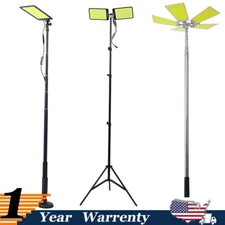 LED Camping Lantern Lamp 12V Portable Telescopic Pole Outdoor Light Flood Light
