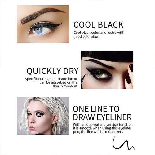 US 12 Colors Liquid Eyeliner Pen Set Matte Waterproof Smudge-Proof Smooth Vivid - Picture 5 of 12