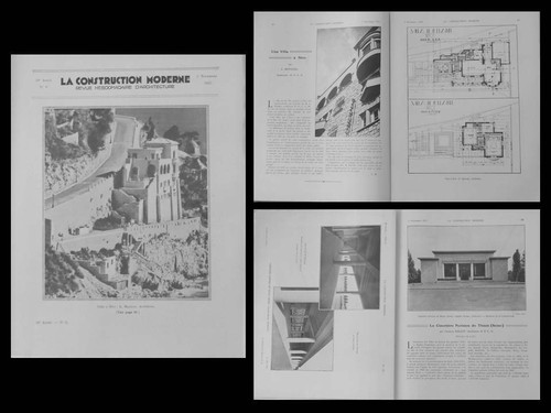 LA CONSTRUCTION MODERNE n°6 1933 VILLA NICE, HEITZER, CIMETIERE THIAIS, HALLEY - 第 1/1 張圖片