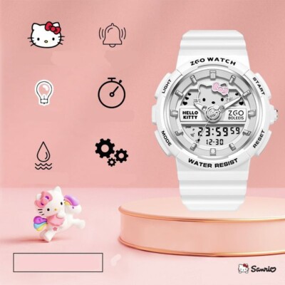 Sanrios Hello Kitty Watches Anime Kawaii Ins Style Simple Student - Main Image